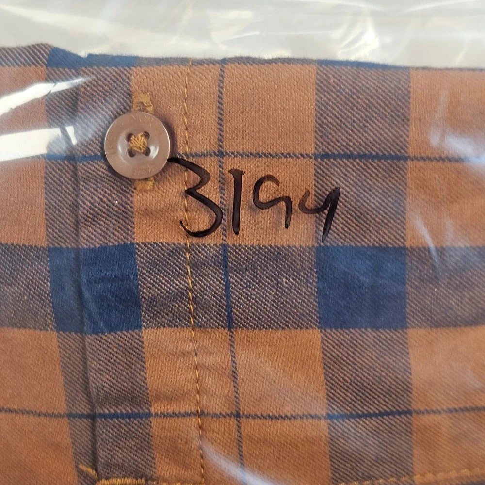 The North Face Button Down Mens XXL Brown Plaid Long Sleeve Outdoor Hiking Shirt